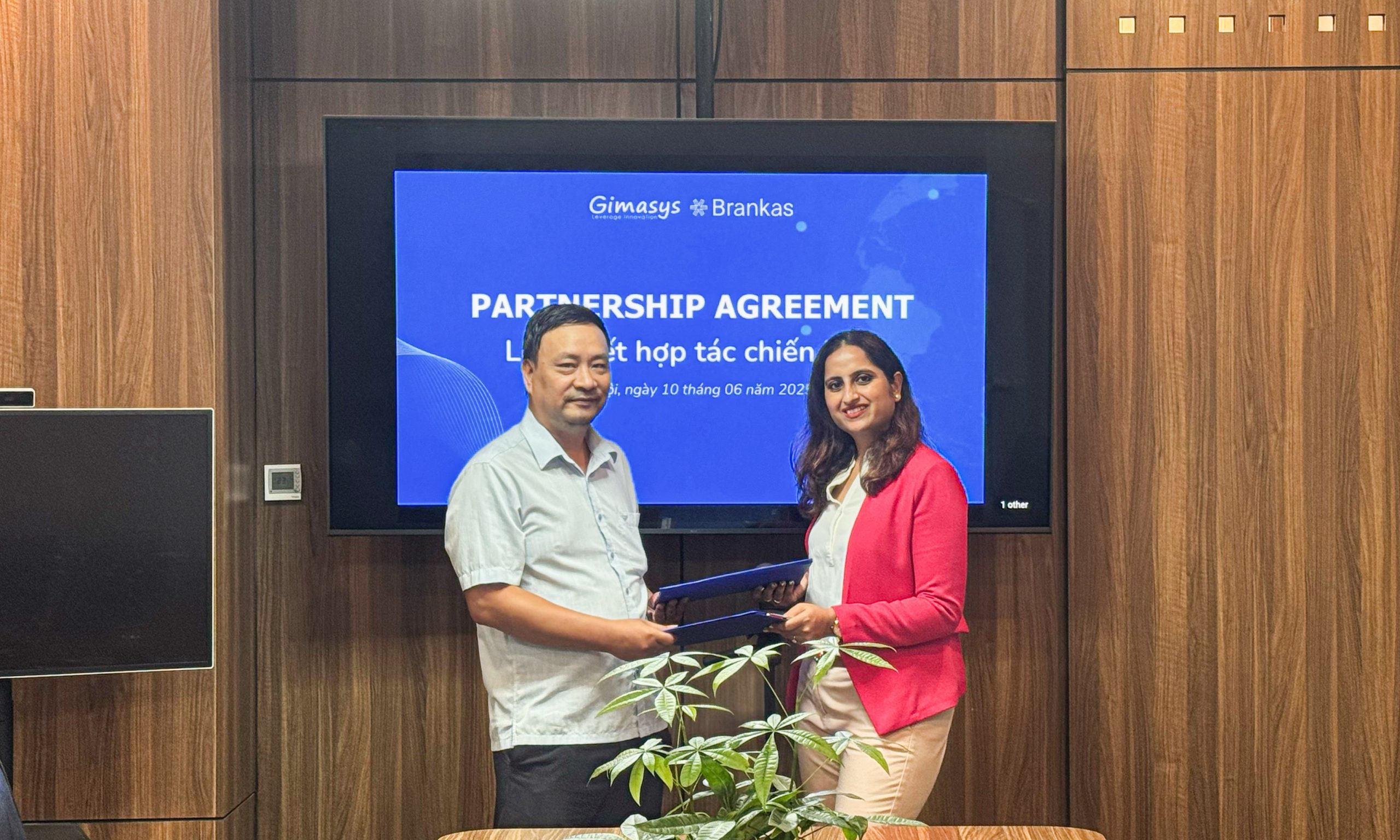 Gimasys hợp tác với Brankas